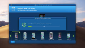 leawo ios data recovery scanning process