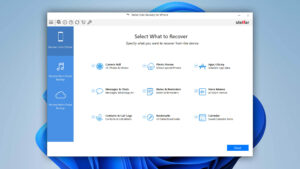 stellar data recovery for iphone main window