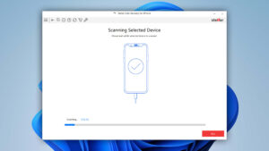 stellar data recovery for iphone scanning phone