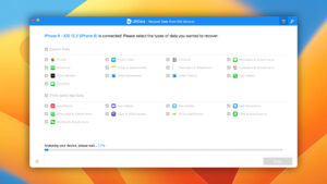 tenorshare ultdata ios analyzing device