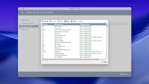 UFS Explorer Mac modify file types to search