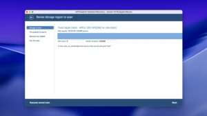 UFS Explorer Mac select sectors for scan