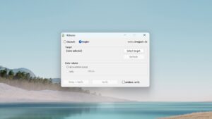 H2testw welcome screen