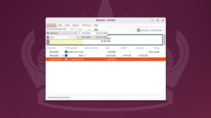 GParted disk selection