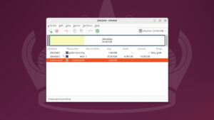 GParted main screen