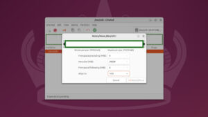 GParted partition resize