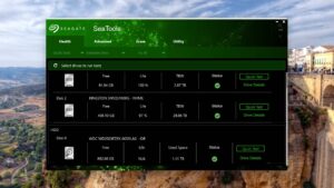 SeaTools main screen
