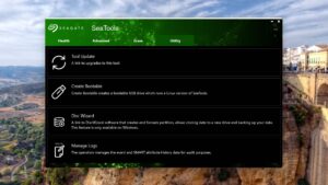 SeaTools built-in utilities